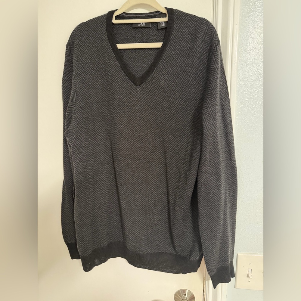 Calvin Klein Charcoal V-Neck Sweater